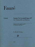 Faure - Sonata No 2 G Minor Op 117 Cello/piano