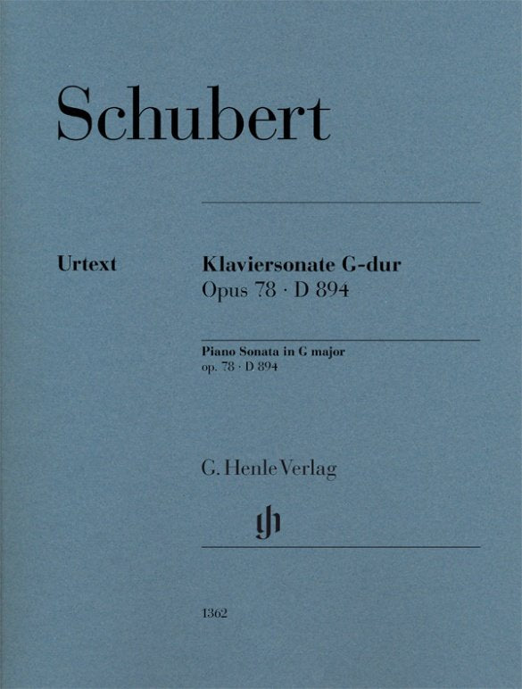 Schubert - Sonata G Major Op 78 D 894 Piano