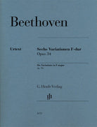 Beethoven - 6 Variations F Major Op 34 Piano