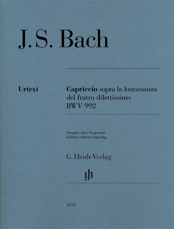 Bach - Capriccio B Flat Bwv 992 No Fingering