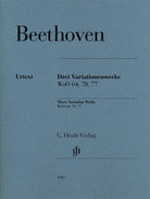 Beethoven - 3 Variations Woo 70, 64, 77 Piano
