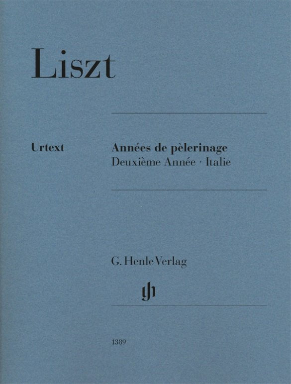 Liszt - Annees De Pelerinage Bk 2 Italy Urtext