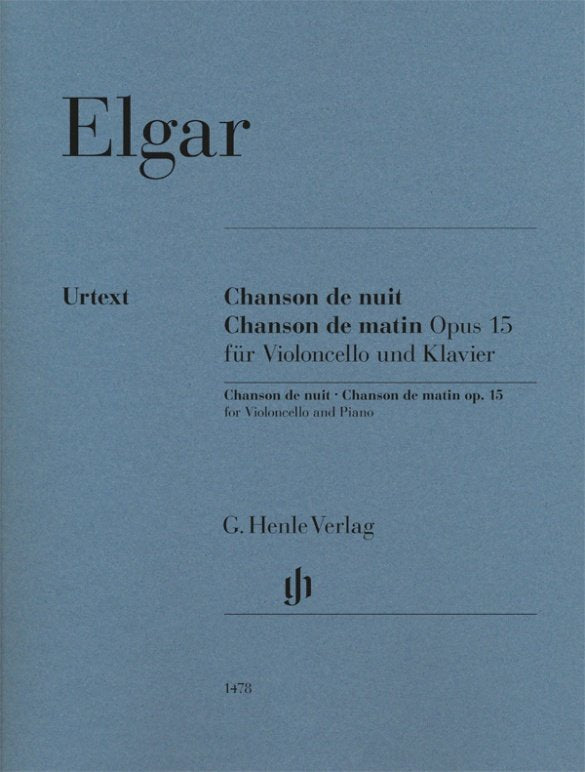 Elgar - Chanson De Nuit Chanson De Matin Op 15 Cello/piano