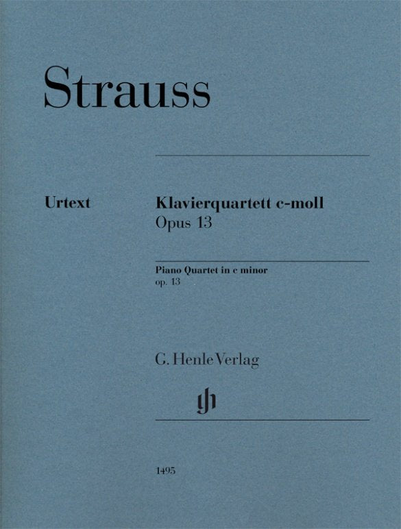 Strauss - Piano Quartet C Minor Op 13 Sc/pts