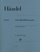 Handel - 6 Recorder Sonatas Treble Recorder