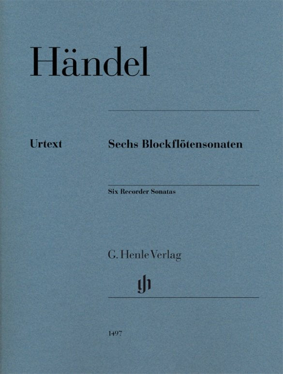 Handel - 6 Recorder Sonatas Treble Recorder
