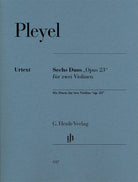 Pleyel - 6 Duets Op 23 for 2 Violins