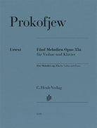 Prokofieff - 5 Melodies Op 35a for Violin/piano