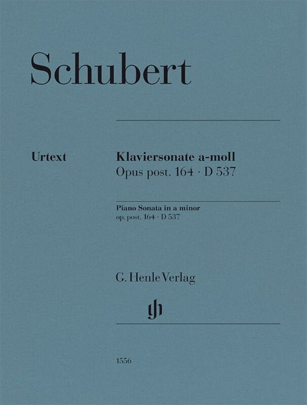Schubert - Piano Sonata a Minor Op Post 164 D 537 Urtext