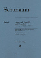 Schumann - Liederkreis Op 39 for Medium Voice/piano