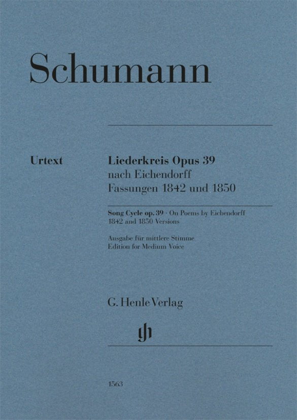 Schumann - Liederkreis Op 39 for Medium Voice/piano
