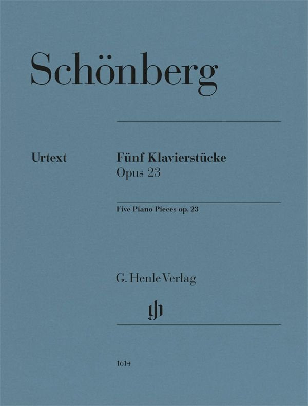 Schoenberg - 5 Piano Pieces Op 23 for Piano Urtext