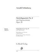 Schoenberg - String Quartet No 2 Op 10 Soprano Part/piano