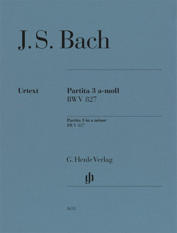 Bach - Partita No 3 a Minor Bwv 827 Urtext