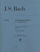 Bach - French Suite No 5 G Major Bwv 816 No Fingering
