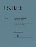 Bach - English Suite No 4 F Major Bwv 809 Piano No Fingering