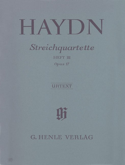 String Quartets Bk 3 Op 17 Nos 1-6