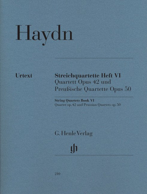 String Quartets Bk 6 Op 42 Op 50