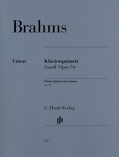 Piano Quintet Op 34 F Min