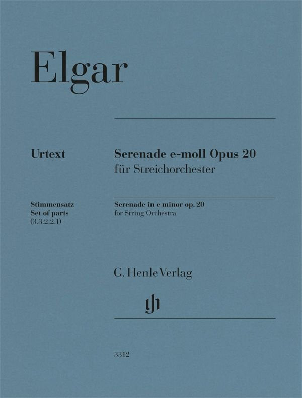 Elgar - Serenade E Minor Op 20 String Orchestra Parts