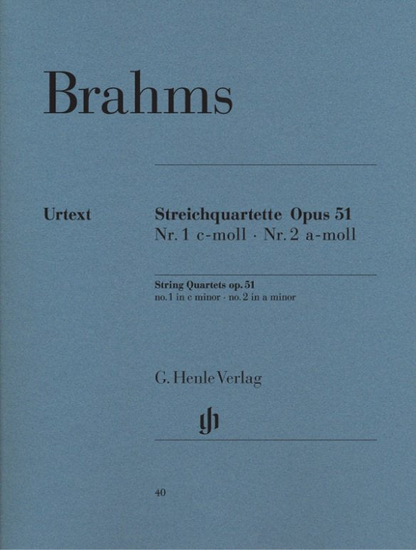 String Quartets Op 51 No 1 C Min No 2 a Min