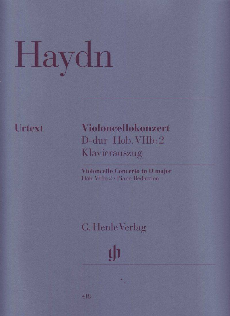 Haydn - Concerto D Major Hob 7b No 2 Cello/piano