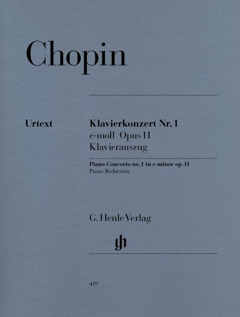 Chopin - Concerto No 1 Op 11 E Minor 2p 4h