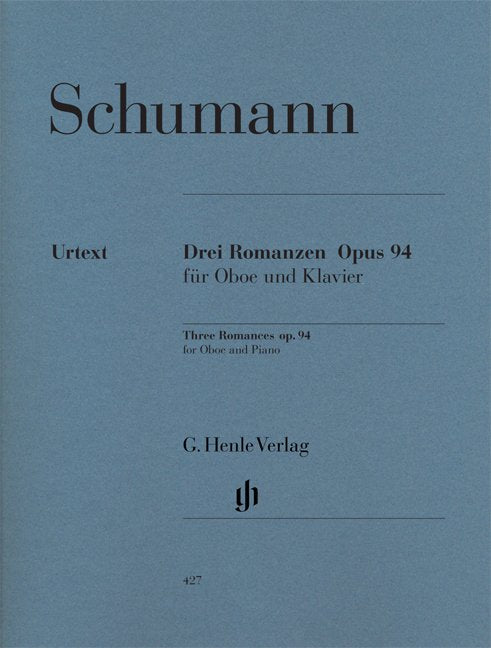 Schumann - 3 Romances Op 94 Oboe/piano