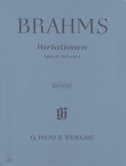 Brahms - Variations Op 21 Nos 1 and 2 for Piano