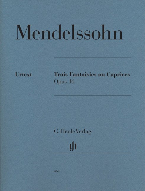 Mendelssohn - 3 Fantasies or Caprices Op 16 Urtext