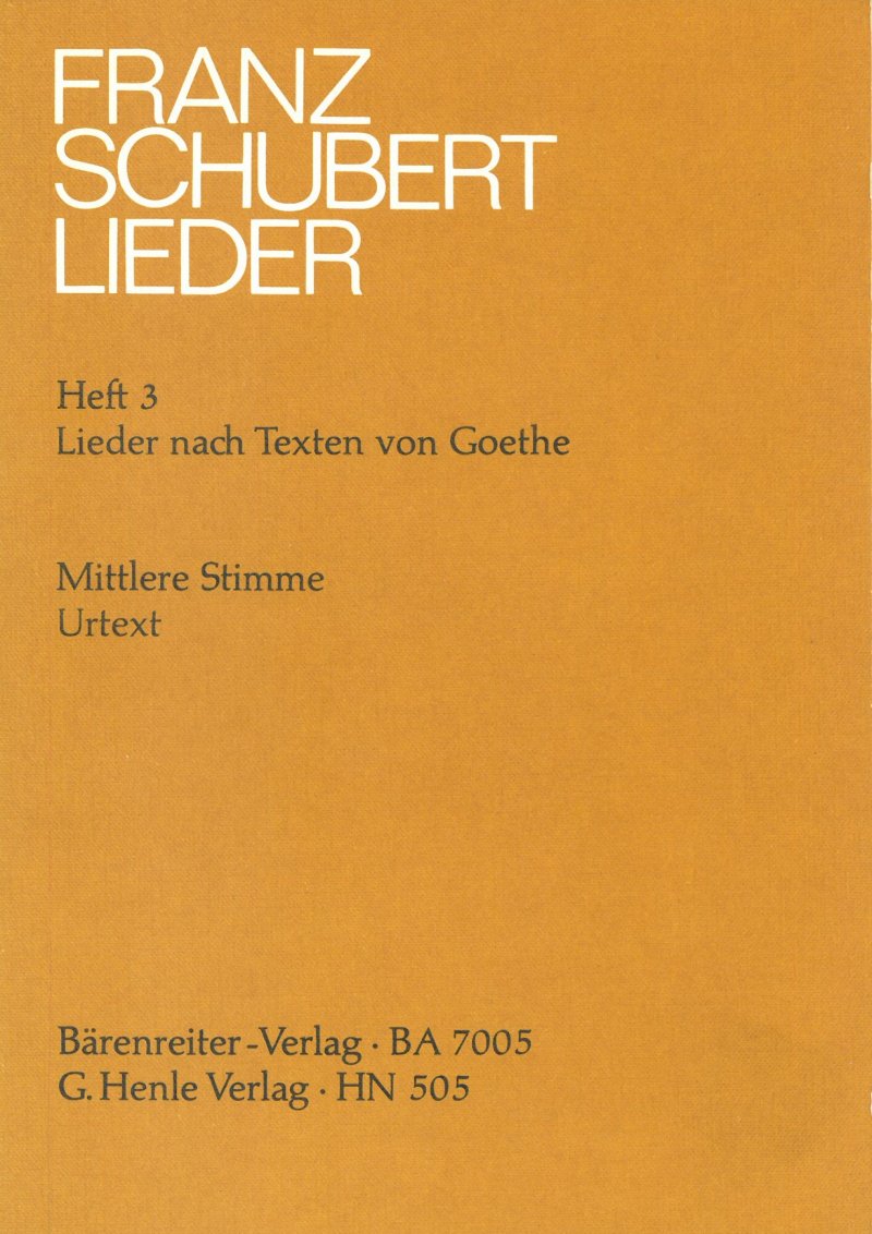 Lieder Bk 3 Med Lyrics by Goethe