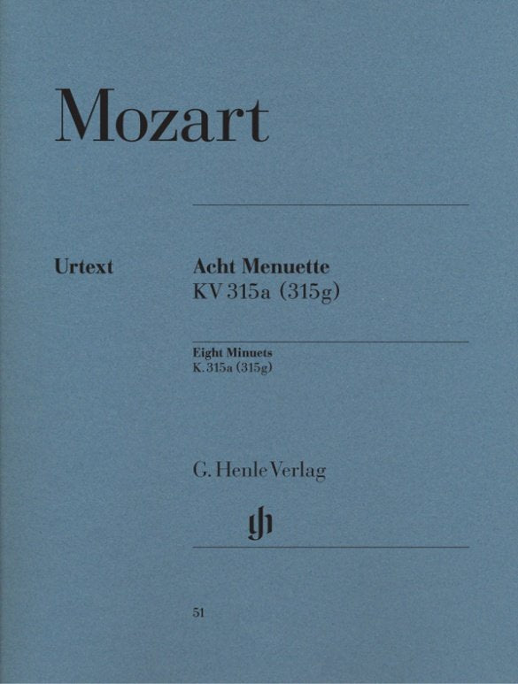 Mozart - 8 Minuets K 315a (k 315g) Piano