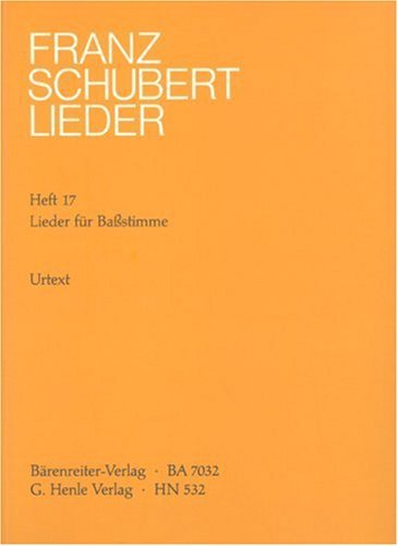 Lieder Bk 17 Songs for Bass