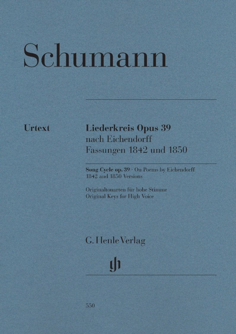Liederkreis Op 39 High 1842 and 1850 Versions