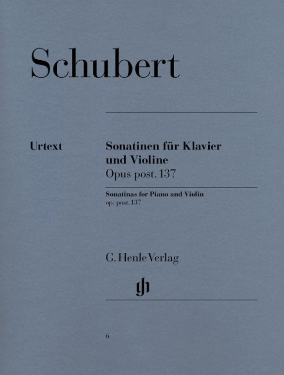 Schubert - Sonatinas Op 137 D384-5 D408 Violin/piano