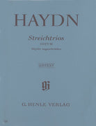 Haydn - String Trios Vol 3 Vln/vla/vc Urtext