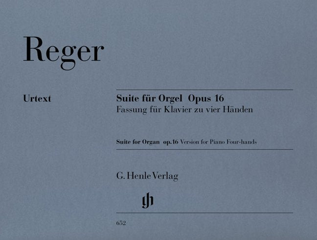 Suite for Organ Op 16 E Min Pno Duet