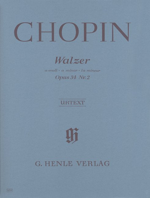Chopin - Waltz a Min Op 34 No 2 Urtext