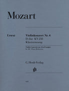 Mozart - Concerto No 4 D K 218 Violin/piano