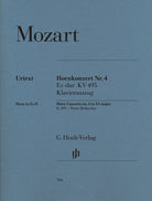 Mozart - Concerto No 4 K 495 E Flat French Horn/piano
