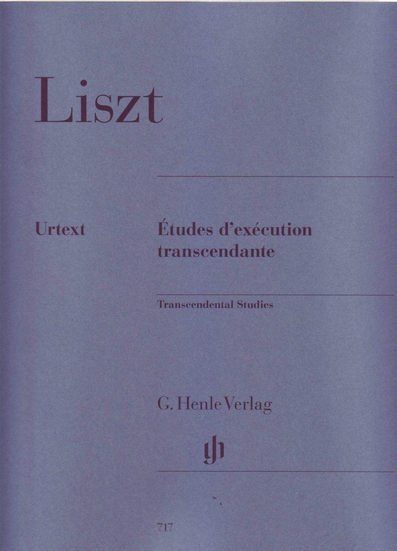 LISZT - TRANSCENDENTAL ETUDES URTEXT