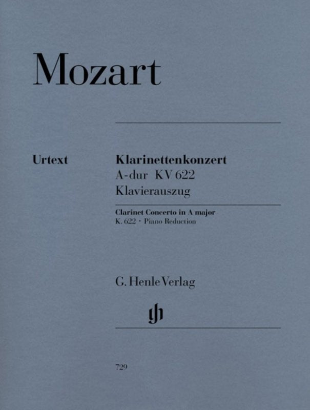 Mozart - Concerto a Maj K 622 Clarinet in A/piano