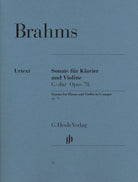 Brahms - Sonata G Major Op 78 Violin/piano