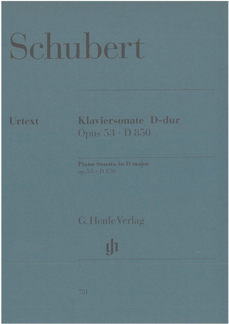 Sonata Op 53 D 850 D Major