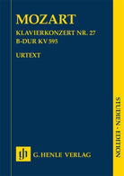 Mozart - Concerto No 27 B Flat Major K 595 Study Score
