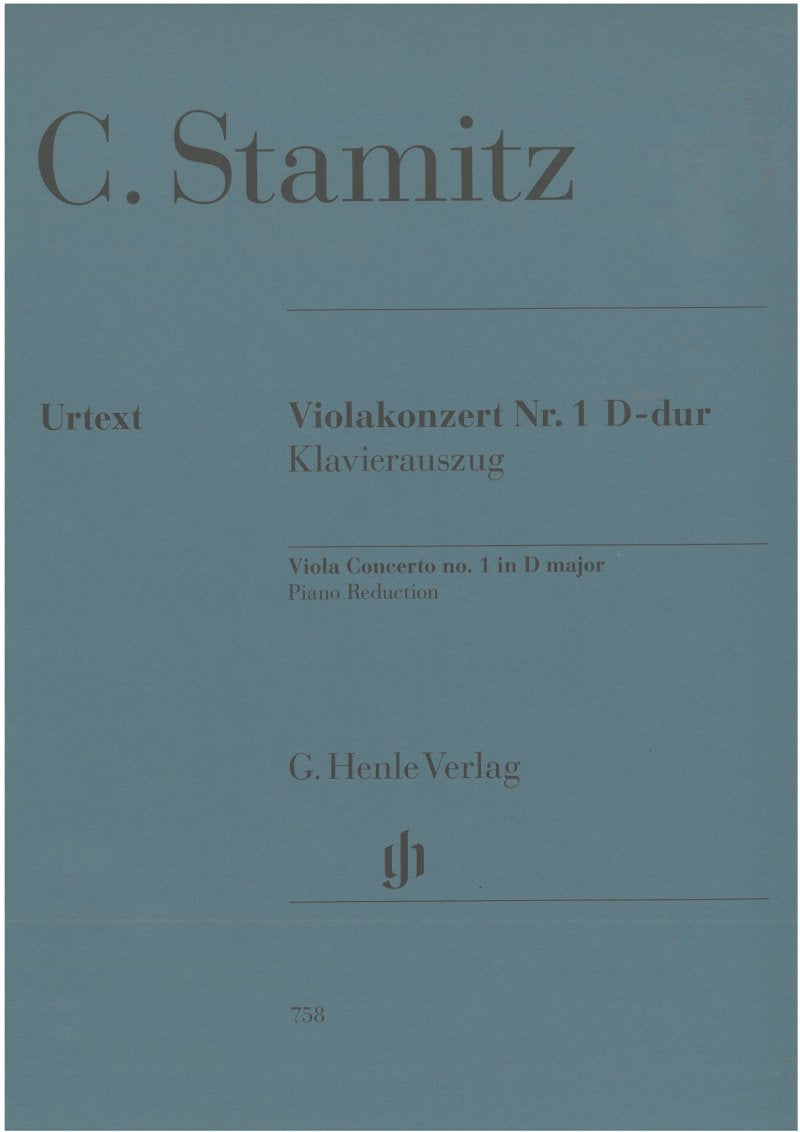 Stamitz - Concerto No 1 D Viola/piano