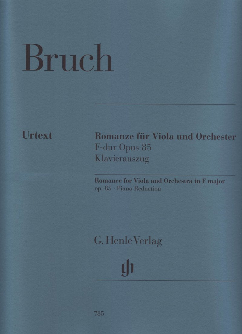 Bruch - Romance in F Op 85 Viola/piano Urtext