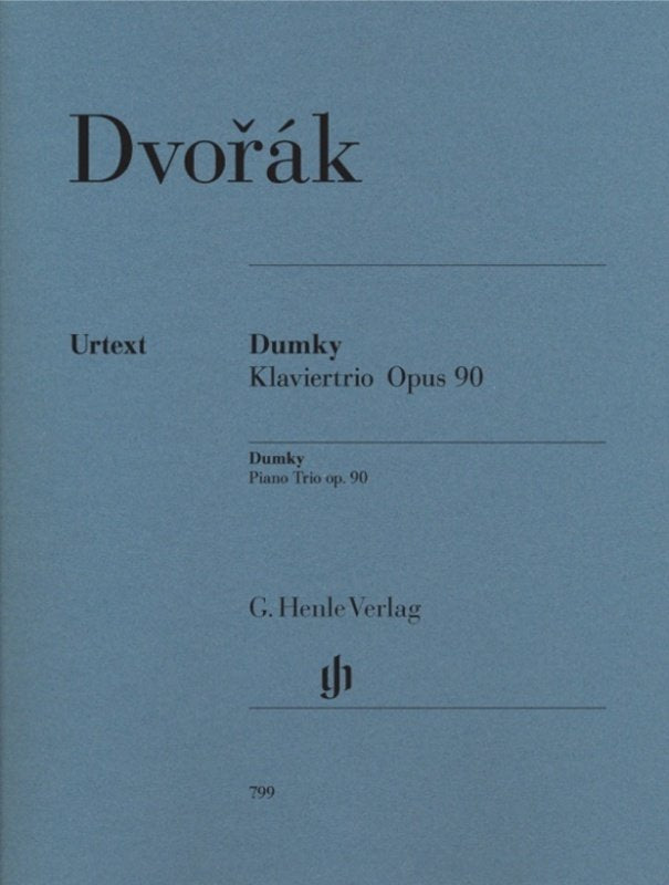 Dvorak - Dumky Trio Op 90 E Min Violin/cello/piano Urtext