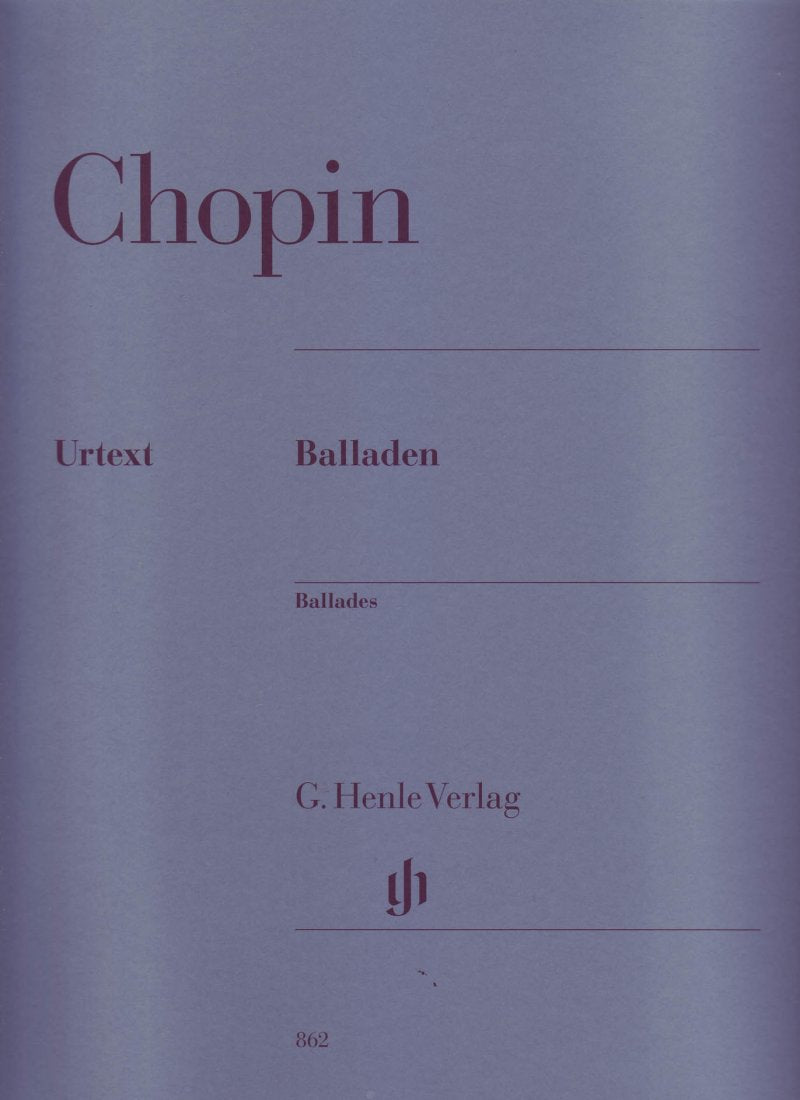Chopin - Ballades Urtext Ed Mullemann Theopold