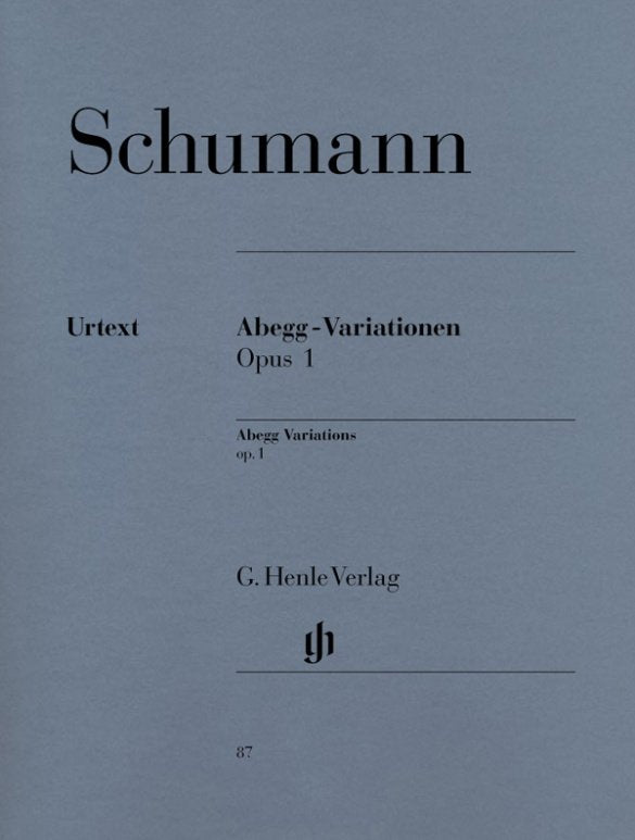 Schubert - Abegg Variations Op 1 Urtext